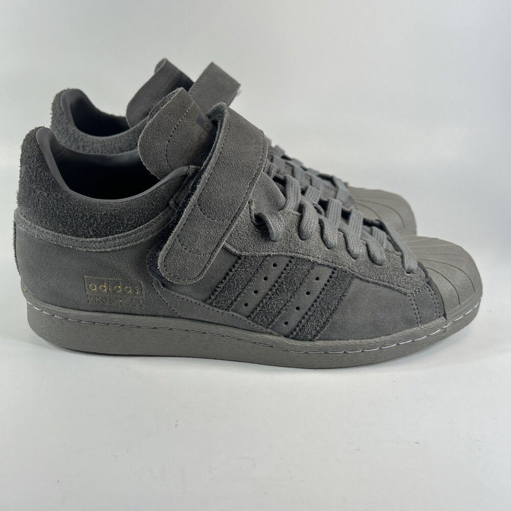 Adidas Pro Shell 80s Triple Grey Men's Size 9 Athletic Shoes BZ0210